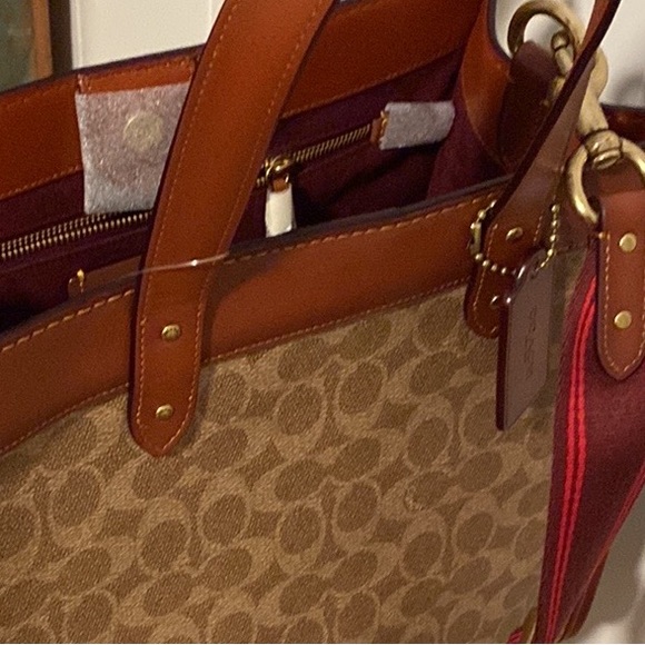 COACH TAN TRUFFLE /RUST LARGE CROSSBODY BAG NWT final price - Picture 11 of 17